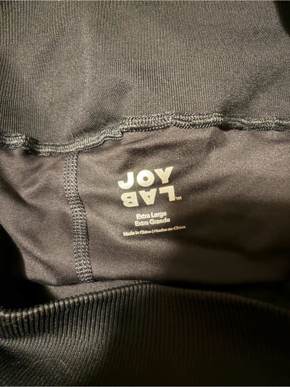 JoyLab Black Pleated Skort with Ribbed Waistband - Picture 2 of 2